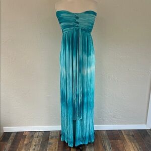 Catwalk Studio strapless tie dye dress
